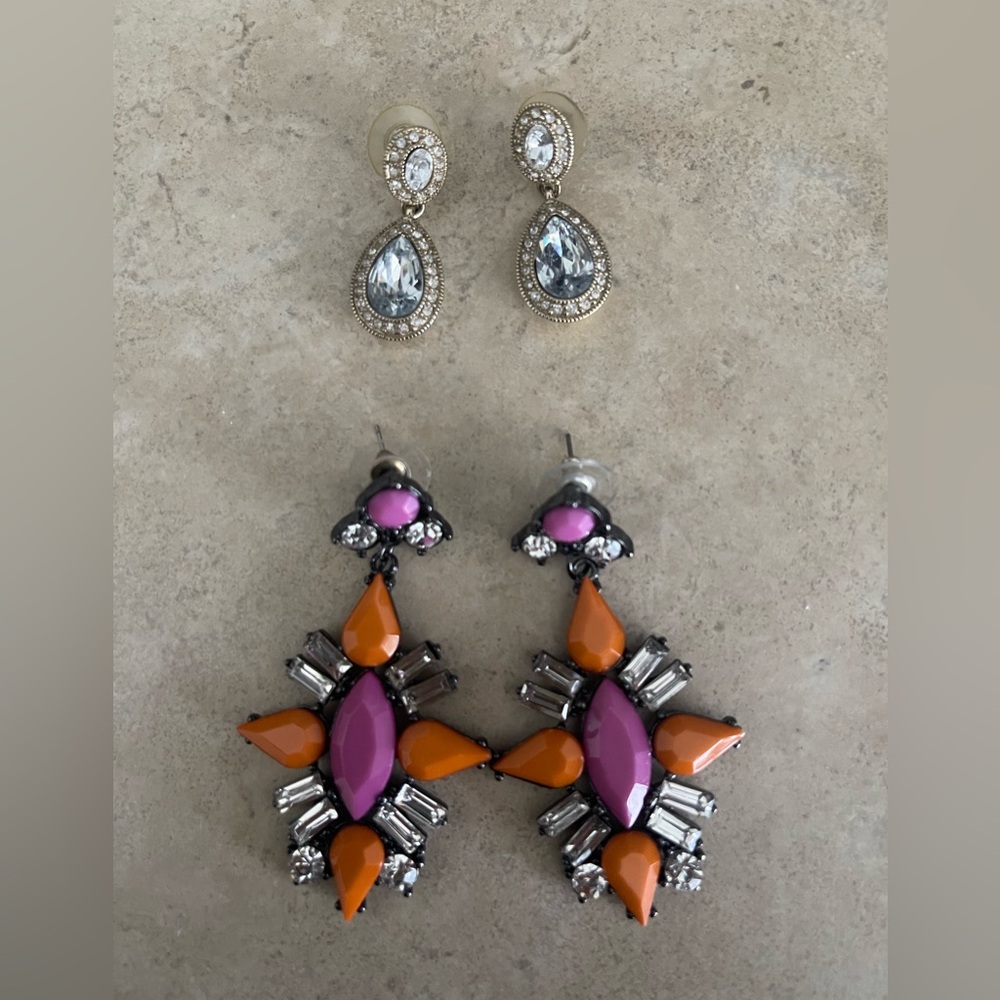 Two sets of earrings